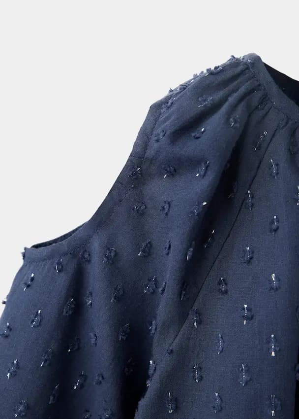 پیراهن دخترانه سورمه‌ای